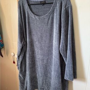 J.Jill Heather Gray chenille tunic.